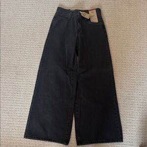 Levi's Dark Wide-Leg Jeans